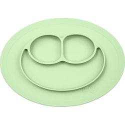 EZPZ EZPZ Silikonowy talerzyk z podkładką mały 2w1 Mini Mat pastelowa zieleń Akcesoria 1 ct