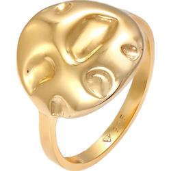 Elli Damski pierścionek okrągły Coin Geo Look, srebro: 925 Sterling Silver Pierścionki 1 ct