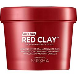 Missha Amazon Red Clay™ maseczka oczyszczająca redukująca sebum i zmniejszająca pory z glinką 110 ml