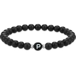 EASTSIDE Bransoletka z kamieniem szlachetnym Litery Agat czarny Bransoletki 1 ct