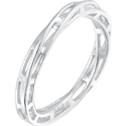 Elli PREMIUM Damska obrączka Chain skręcony Trend w srebrze próby 925 Sterling Silver Pierścionki 1 ct Damski