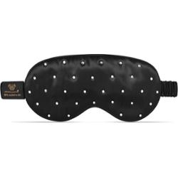 Crystallove CRYSTALLOVE Opaska na oczy z jedwabiu z kryształkami – black Płatki pod oczy 1 ct