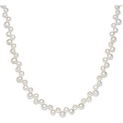 Valero Pearls Naszyjnik z pereł srebro wysokiej próby Perła hodowlana słodkowodna srebrny Naszyjniki 1 ct Damski