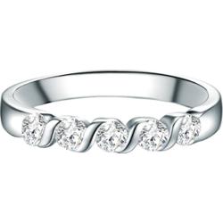 Trilani Srebrny pierścionek srebro wysokiej próby Cyrkonia srebrny Pierścionki 1 ct Damski