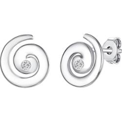 Lulu & Jane Srebro wysokiej pr óby Brylant Kolczyki 1 ct Damski