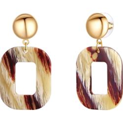 Lulu & Jane Stop metali Akryl Kolczyki 1 ct Damski