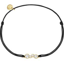 Glanzstücke München Srebrna bransoleta srebro wysokiej próby Cyrkonia żółte złoto Bransoletki 1 ct Damski