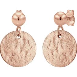 Elli Damskie kolczyki zawieszki płytka młotkowana Vintage Antique Look w srebrze 925 Sterling Silver Kolczyki 1 ct