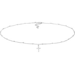 Elli Choker damski kulkowy Krzyż Wiary Podstawowy ze srebra próby 925 Sterling Silver Naszyjniki 1 ct Damski