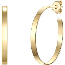 Glanzstücke München Srebrne kolczyki kreole srebro wysokiej próby żółte złoto Kolczyki koła 1 ct Damski