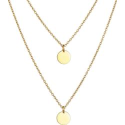 Elli Damski wisiorek płytka Geo ze srebra próby 925 Naszyjniki 1 ct