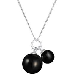Nenalina Damski wisior z perłą Duo Classic w srebrze próby 925 Naszyjniki 1 ct