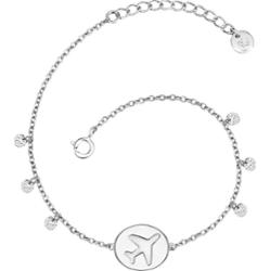 Glanzstücke München Srebrna bransoleta Samolot srebro wysokiej próby srebrny Bransoletki 1 ct Damski