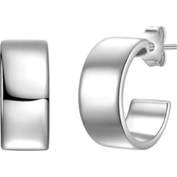 Glanzstücke München Kolczyki z Srebro wysokiej próby w Srebrny Kolczyki koła 1 ct Damski