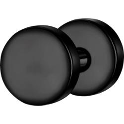 True Rebels Kolczyki Stal nierdzewna Czarny 1 ct Męskie