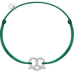 Glanzstücke München Bransoletka Precel serce Srebro wysokiej próby Srebrny Bransoletki 1 ct Damski