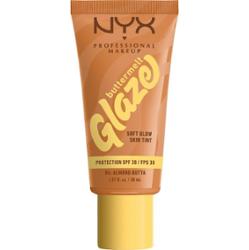 NYX Professional Makeup Buttermelt Glaze, Tint do twarzy z SPF 30 Podkłady 30 ml 04W - ALMOND BUTTA