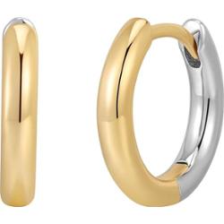 Rafaela Donata Kolczyki Srebro wysokiej próby Srebrny/żółte złoto 1 ct Damski