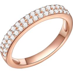 Rafaela Donata Srebrny pierścionek srebro wysokiej próby Cyrkonia różowe złoto Pierścionki 1 ct Damski