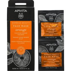 Apivita Express Beauty Radiance Face mask Orange maseczka rozjaśniająca do twarzy 2x8 ml