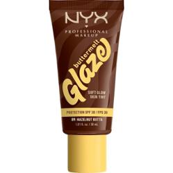 NYX Professional Makeup Buttermelt Glaze, Tint do twarzy z SPF 30 Podkłady 30 ml 09W - HAZELNUT BUTTA