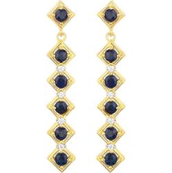 Rafaela Donata Kolczyki Srebro wysokiej próby Żółte złoto 1 ct Damski