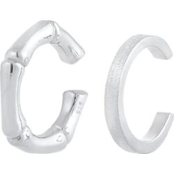 Elli Damski Zestaw nausznic Bambus Minimal Basic Summer w srebrze 925 Sterling Silver Nausznice 1 ct