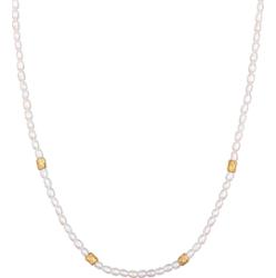 Elli PREMIUM Koraliki damskie Basic z perły hodowlana słodkowodna w srebrze próby 925 Sterling Silver Naszyjniki 1 ct Damski