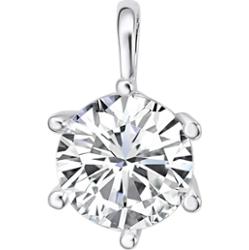 Rafaela Donata Zawieszka z kryształkami Swarovski Mosiądz zdobiony kryształkami Swarovski® srebrny Wisiorki 1 ct Damski