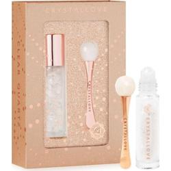 Crystallove Clear quartz 3D eye set – masażer pod oczy i roll-on Zestawy do pielęgnacji twarzy 1 ct Damski