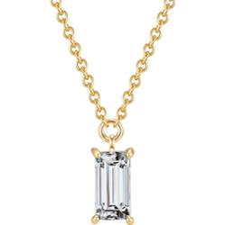 Glanzstücke München Naszyjnik srebrny srebro wysokiej próby Cyrkonia żółte złoto Naszyjniki 1 ct Damski