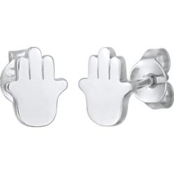 Elli Damskie kolczyki sztyfty Hamsa ręka Fatimy ze srebra próby 925 Sterling Silver Kolczyki 1 ct
