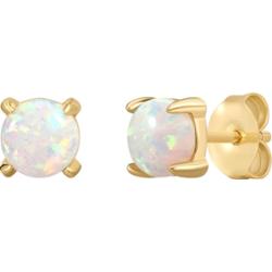 Rafaela Donata Kolczyki Srebro wysokiej próby Żółte złoto 1 ct Damski