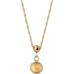 Elli PREMIUM z Kamieniem Damski Łańcuszek z Wisiorkiem Granat Kaboszon Czerwony Srebro 925 Sterling Silver Naszyjniki 1 ct