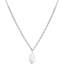 Glanzstücke München Naszyjnik srebrny srebro wysokiej próby Perła hodowlana słodkowodna srebrny Naszyjniki 1 ct Damski