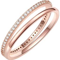 Lulu & Jane Mosiadz Cyrkonia Pierścionki 1 ct Damski