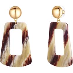 Lulu & Jane Stop metali Akryl Kolczyki 1 ct Damski