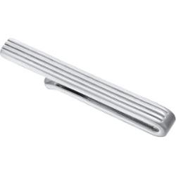 KUZZOI Męskia spinka do krawata rowkowy Design ze srebra próby 925 Sterling Silver Biżuteria męska 1 ct Męskie