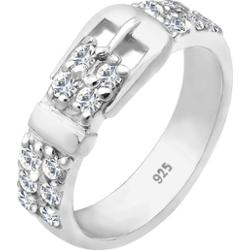 Elli Damski pasek z cyrkoniami ze srebra próby 925 Pierścionki 1 ct