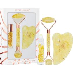 Crystallove Citrine amber beauty set Urządzenia do masażu twarzy 1 ct