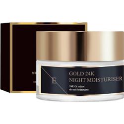 ErthSkin London Nawilżający krem przeciwzmarszczkowy na noc 24-karatowe złoto Kremy na noc 50 ml Damski