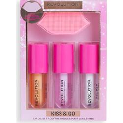 REVOLUTION Revolution Kiss & Go Glaze Lip Care Gift Set Zestawy do makijażu ust 1 ct
