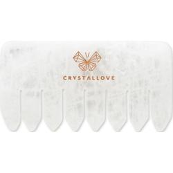 Crystallove Grzebień do masażu skóry głowy i ciała z kryształu górskiego Urządzenia do masażu twarzy 1 ct