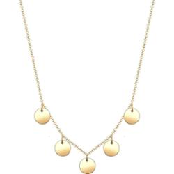 Elli Damskie Koło Geo Minimal w srebrze próby 925 Sterling Silver Naszyjniki 1 ct