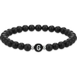 EASTSIDE Bransoletka z kamieniem szlachetnym Litery Agat czarny Bransoletki 1 ct