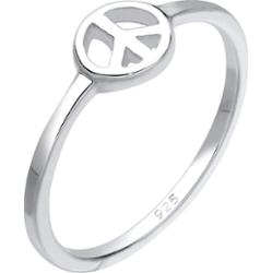 Elli Damskie oświadczenie Symbol Pokoju z pozłacanego srebra próby 925 Sterling Silver Pierścionki 1 ct