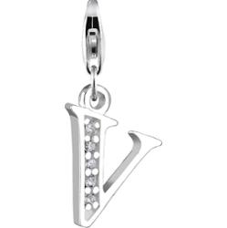 Nenalina Damski wisiorek litera R ze srebra próby 925 sterling silver Wisiorki 1 ct