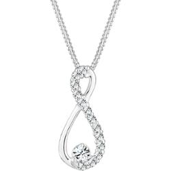 Elli Damski wisior Nieskończoność szlachetny z kryształami w srebrze próby 925 sterling silver Naszyjniki 1 ct
