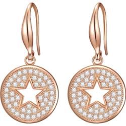 Lulu & Jane Kolczyki Gwiazda z Mosiadz w Różowy złoty 1 ct Damski