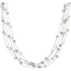 Valero Pearls Naszyjnik z pereł srebro wysokiej próby Perła hodowlana słodkowodna srebrny Naszyjniki 1 ct Damski